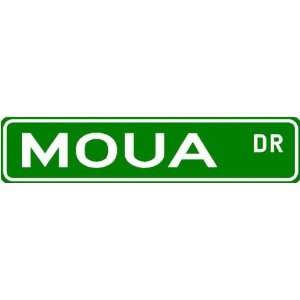 MOUA Street Sign ~ Family Lastname Sign ~ Gameroom, Basement, Garage 