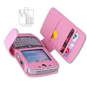   Motorola Q Leather PDA Cell Phone Accessory Case   Pink Cell Phones