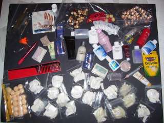 HUGE LOT OF NAIL TIPS, FRENCH TIP & ORIGINAL, BATH FIZZ  