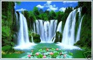 New 5 FT Forest Waterfall Poster WALL MURAL DECOR  