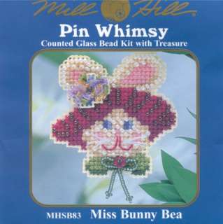 Miss Bunny Bea Beaded Cross Stitch Kit Mill Hill 2004 Spring Bouquet 