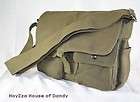   Military Canvas Small Size Field Messenger Shoulder Bag 01   Green