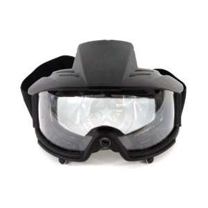 Force Tactical Airsoft Clear Lens High Impact Rated Goggles w/ Visor 