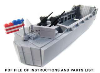 Lego Custom WWII Higgins Boat LCVP   INSTRUCTIONS ONLY  
