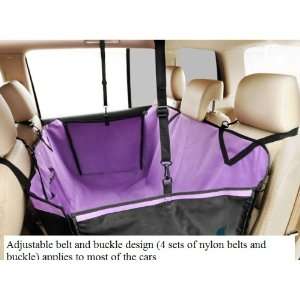 Pet Luxury Car Seat Safety Waterproof Hammock Carrier Cover Purple 