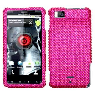   Hard Phone Protector Cover Case FOR Motorola MILESTONE X Pink H  