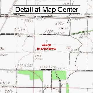  USGS Topographic Quadrangle Map   Walcott, Arkansas 