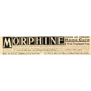  1901 Vintage Ad Morphine Drug Cure St. Paul Association 