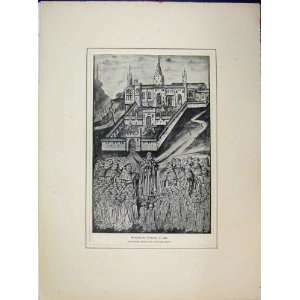  View Winchester College Warden ChandlerS Old Print