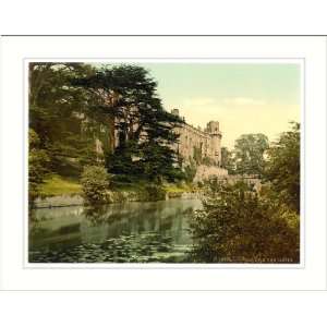  The castle from the river Warwick England, c. 1890s, (M 