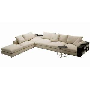  Modern White Combined Sofa / End Storage