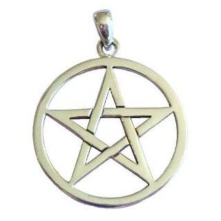  Pewter Protection Pentacle Pendant Pagan Wicca Wiccan Pentagram 