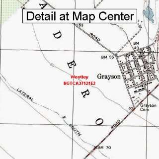  USGS Topographic Quadrangle Map   Westley, California 