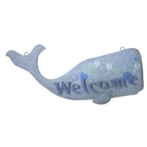 Pack of 2 Whale Welcome Hanging Wall Decor 