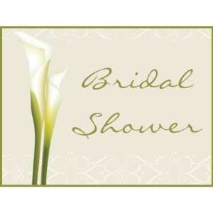  Calla Lily Bridal Shower postage stamps