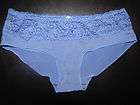 NWOT Dereon Blue Hipster Briefs Lace Trim Size Med