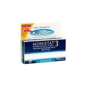  Monistat 3 Combo Pack Prefilld Size 1 Health & Personal 