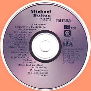 MICHAEL BOLTON ~ GREATEST HITS 1985 95 ~ CD SONY IMPORT  