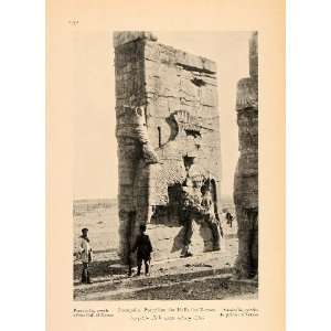  1926 Persepolis Throne Hall of Xerxes Iran Persia Print 