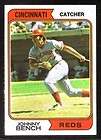 1974 TOPPS JOHNNY BENCH #10 AND PETE ROSE #300