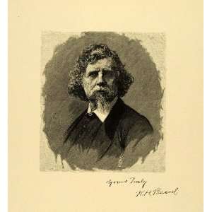  1887 Wood Engraving William Beard Portrait American 