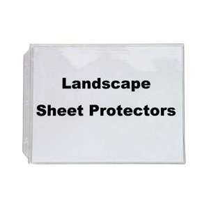  Landscape Sheet Protectors clear horizontally formatted 