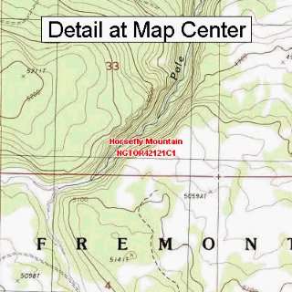  USGS Topographic Quadrangle Map   Horsefly Mountain 