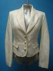 Lace Trim Collar Cotton Women Blazer Suit Jacket 5 6