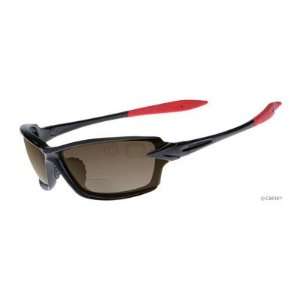 Dual   S4 Sunglasses, +2.0 Power Magnification, Black Frame/Brown Lens 