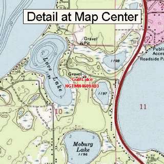   Topographic Quadrangle Map   Gull Lake, Minnesota (Folded/Waterproof