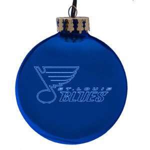  St. Louis Blues 4 Laser Etched Ornament Sports 