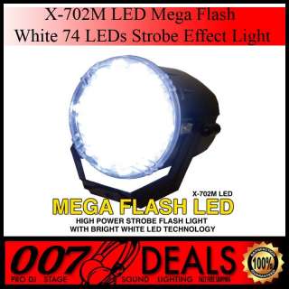 LED Mega Flash White 74 LED Strobe snap shot Dj Club Stage Effect 