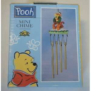   Winnie the Pooh Christmas Tigger Mini Wind Chime Patio, Lawn & Garden