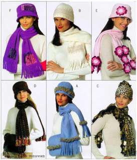 Fleece Hats, Scarves & Muffs   Butterick 4675 Pattern  