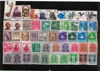 India, 50 different stamps set. Lot of 1000 identical sets  