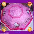 Lovely Hello Kitty With Lace Trim Parasol Umbrella Pink HU01