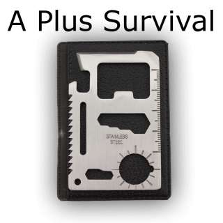 10 Functions in 1 Credit Card Size Multi Survival Tool  