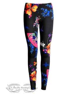 2012 H&M HM Spring Girls Womens Leggings Pants Floral Prints Blooming 