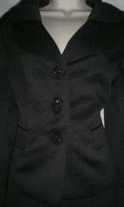 Suit Studio Skirt Suit SZ 12 NWT Black $200 Womens  