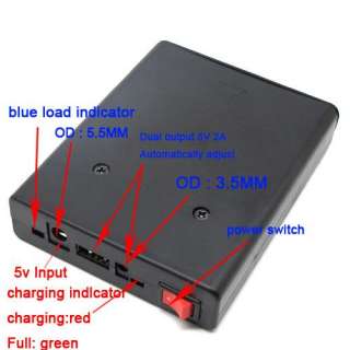 2A Output 5V Mobile Power USB Battery Charger 18650 Box  