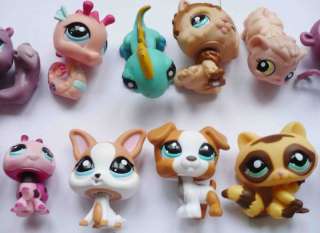 lot of 10 Littlest Pet Shop animal insect random different figures 