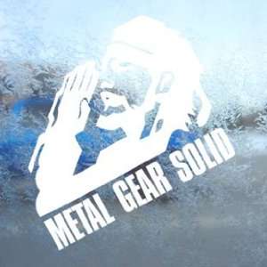  Metal Gear Solid White Decal PS3 Snake Laptop Window White 