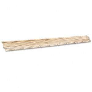 Westcott  One Meter (39 1/2) Wood Stick Ruler, Clear 