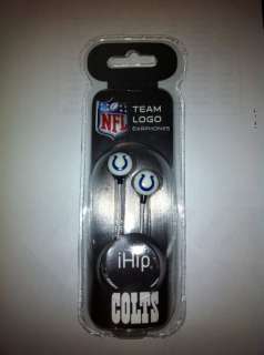 NFL INDIANAPOLIS COLTS iHip Earphones  Earbuds iPod  