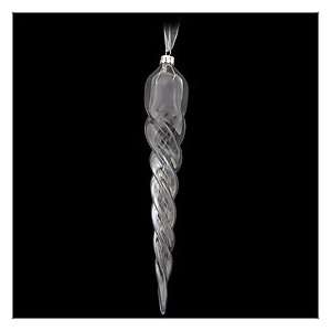  Icicle 10 Spiral Iridescent Glass Ornament