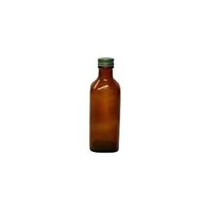  Amber Square Flavor Bottle with Cap 4 oz, 12 ct,(Frontier 