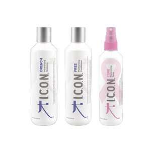 ICON Drench Shampoo 8.5oz + Free Conditioner 8.5oz + Cure Replenishing 