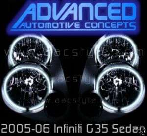 05 06 Infiniti G35 Sedan Headlight hid HALOs Demon Eyes  