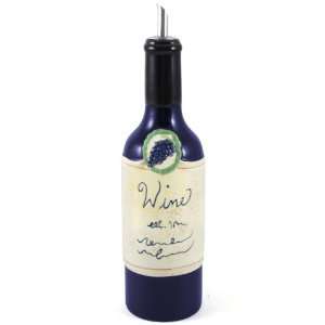   Oil drizzler Vinegar Cruet Merlot Wine Bottle NEW
