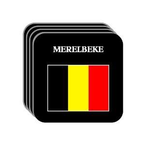  Belgium   MERELBEKE Set of 4 Mini Mousepad Coasters 